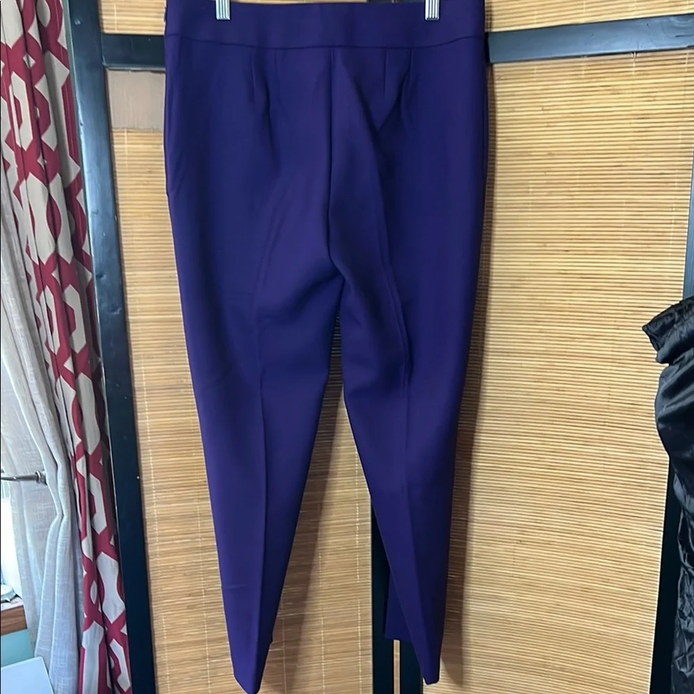 LOFT Women's Deep Purple Ankle Pants - Picture 2 of 5